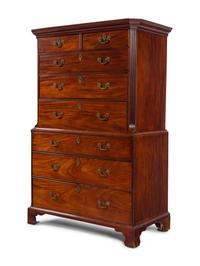 A George III Mahogany Chest-on-Chest