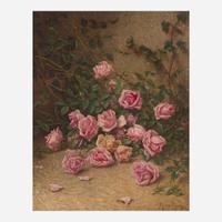 Milne Ramsey (American, 1847-1915) In a Corner of the Rose Garden