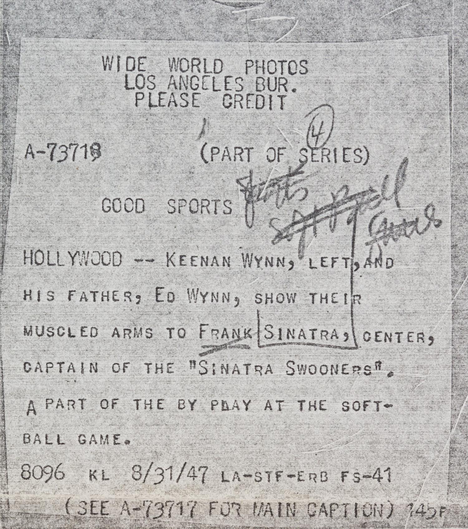 (NATIONAL ENQUIRER; SINATRA, FRANK) 10 photos, including credits to Ron Galella and Scott Downie, among others.