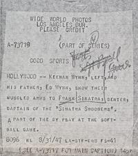 (NATIONAL ENQUIRER; SINATRA, FRANK) 10 photos, including credits to Ron Galella and Scott Downie, among others.