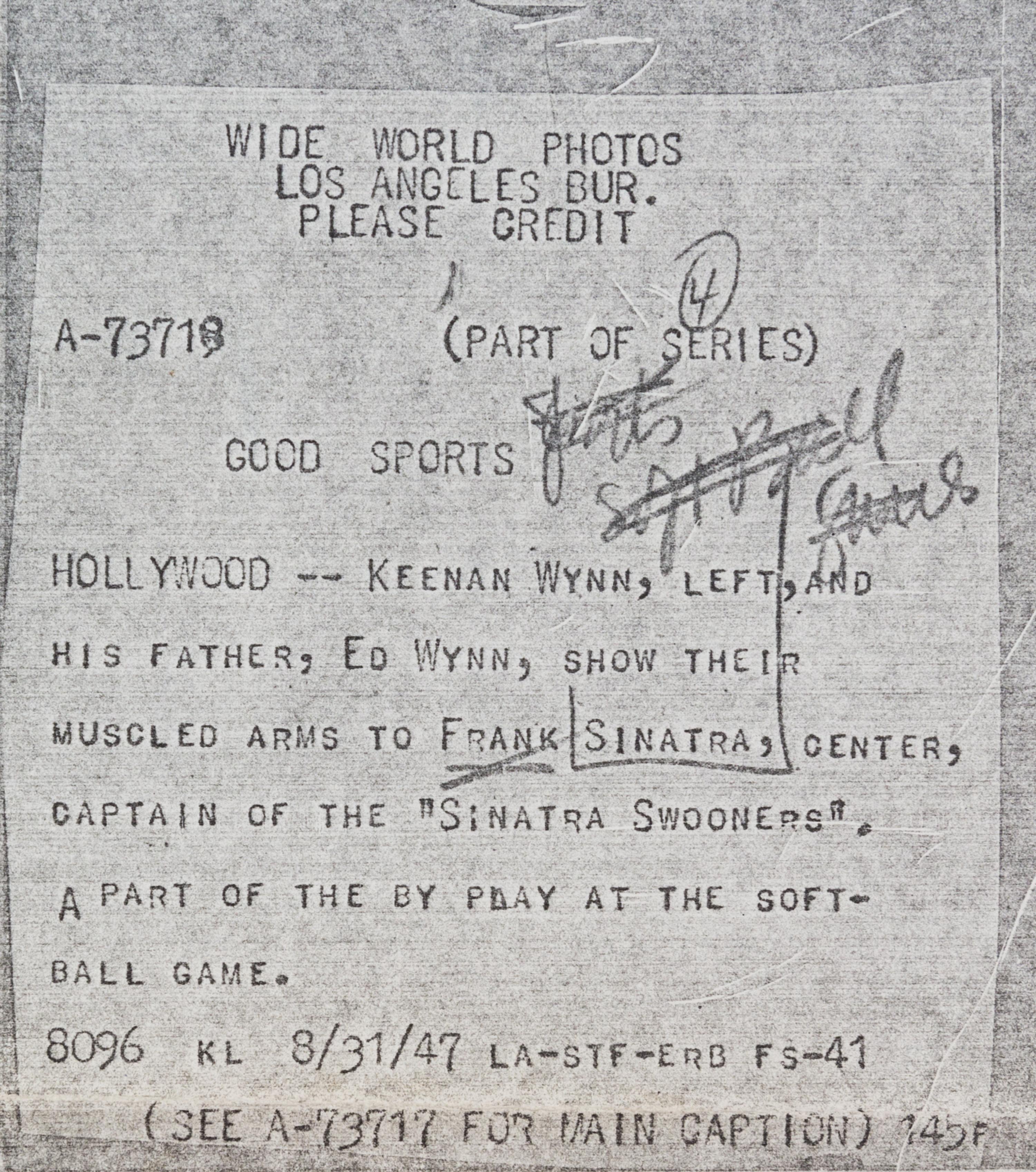 (NATIONAL ENQUIRER; SINATRA, FRANK) 10 photos, including credits to Ron Galella and Scott Downie, among others.