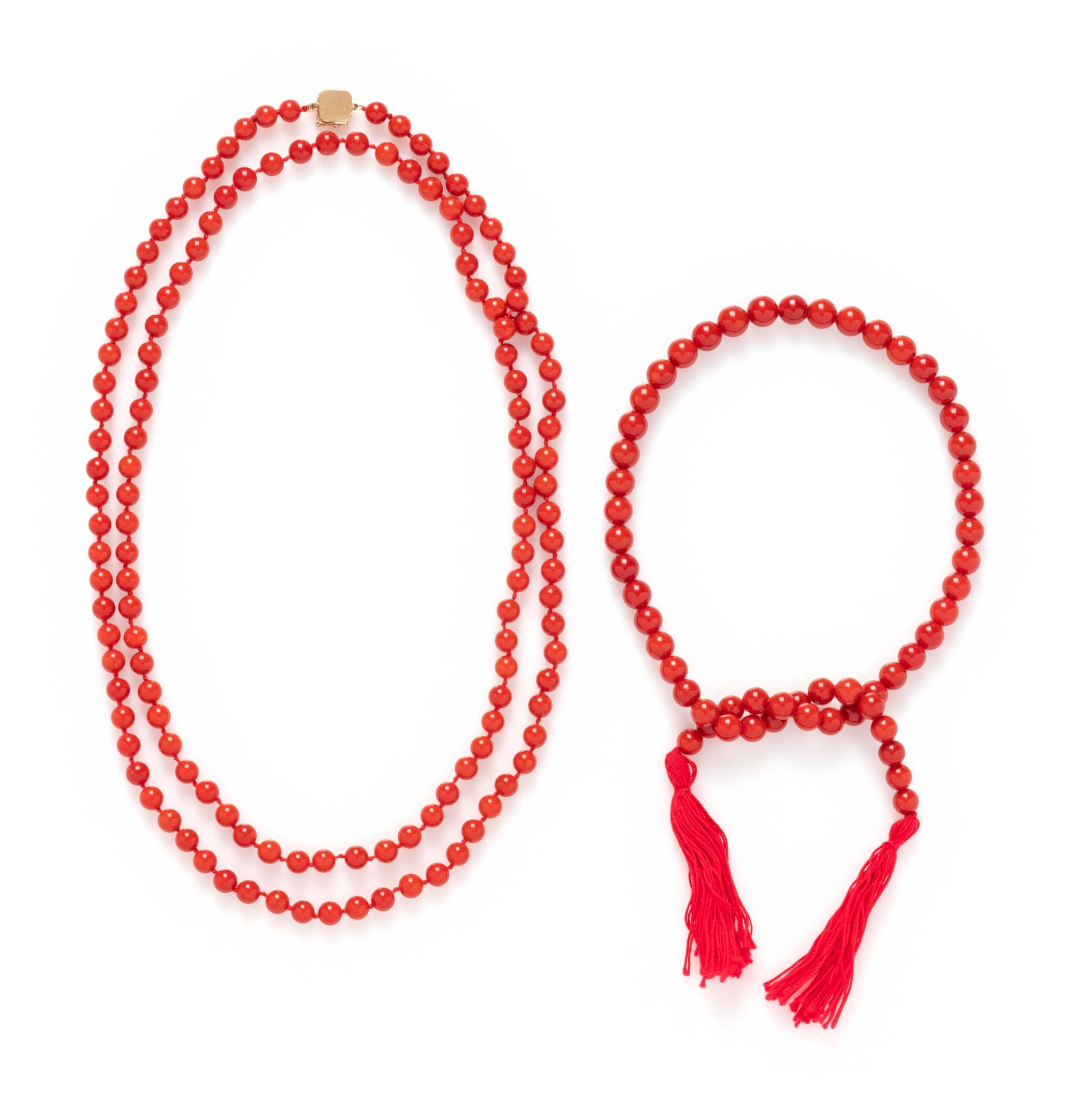 CORAL BEAD SET
