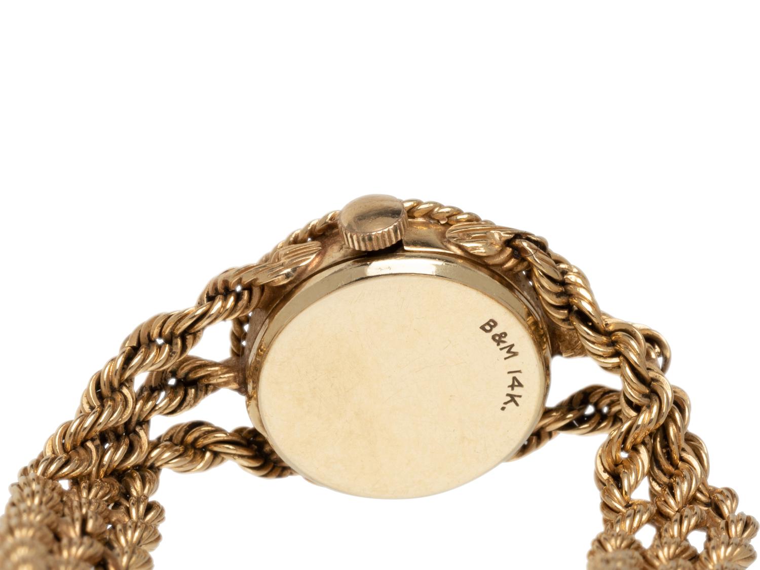 BAUME & MERCIER, 14K YELLOW GOLD WRISTWATCH