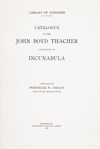 (INCUNABULA) Two works on important collections of incunabula.