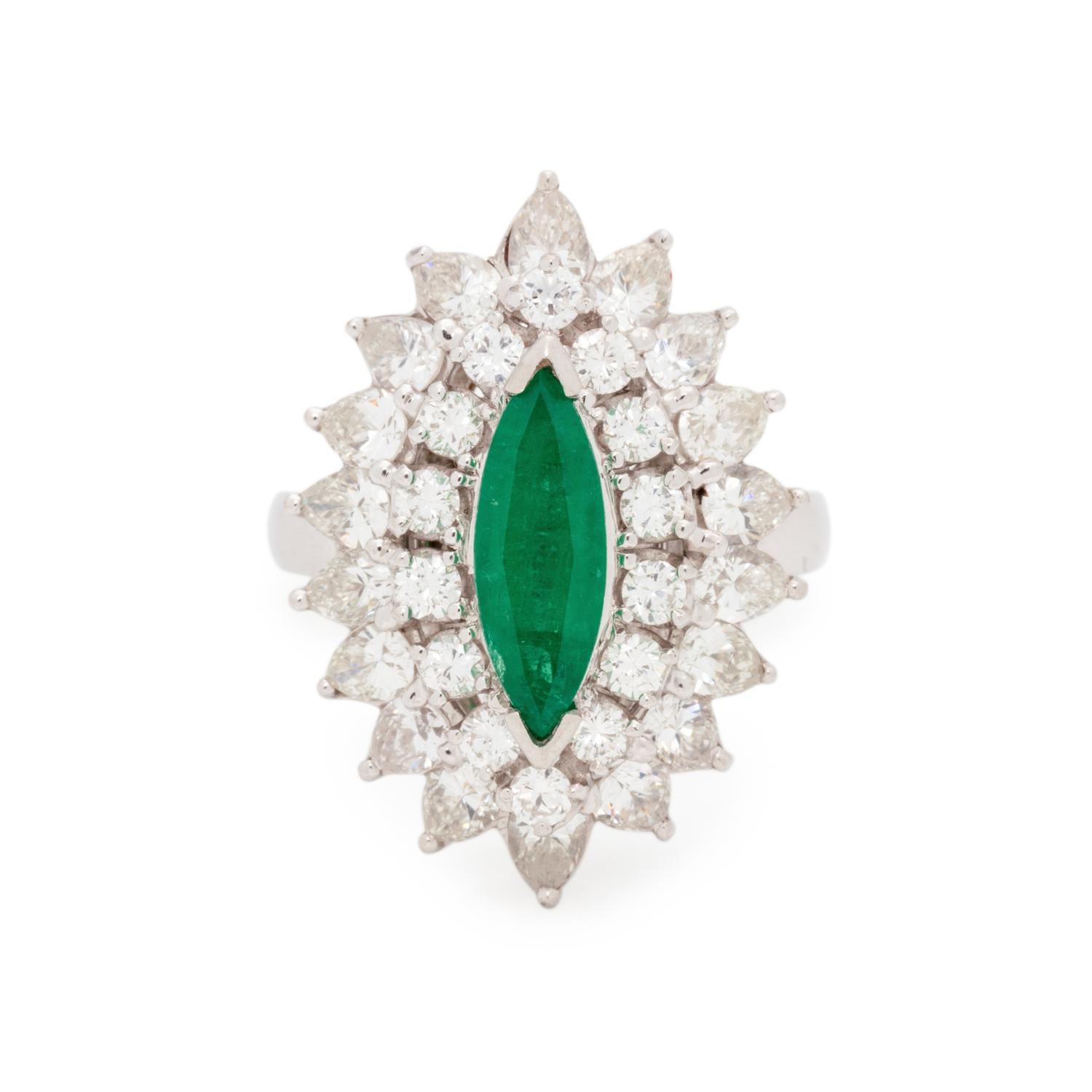 EMERALD AND DIAMOND CONVERTIBLE RING/PENDANT