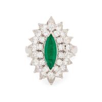 EMERALD AND DIAMOND CONVERTIBLE RING/PENDANT