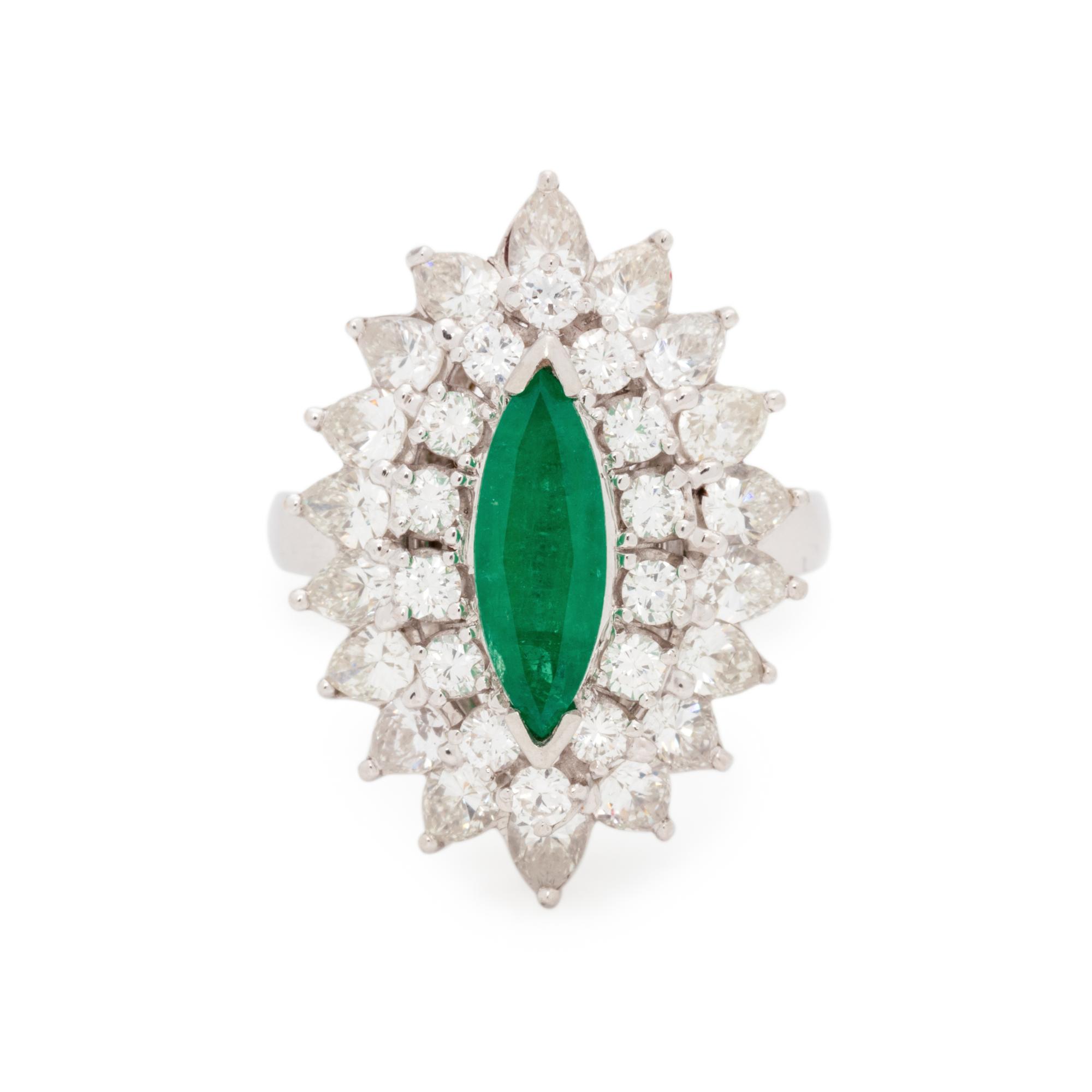 EMERALD AND DIAMOND CONVERTIBLE RING/PENDANT