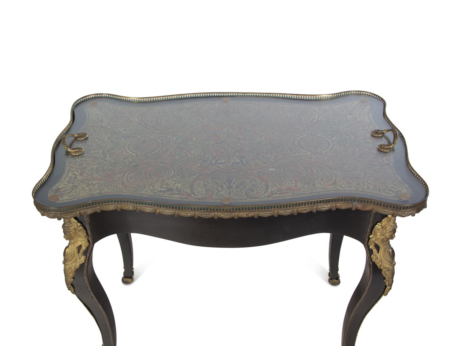 A Napoleon III Style Boulle Marquetry End Table