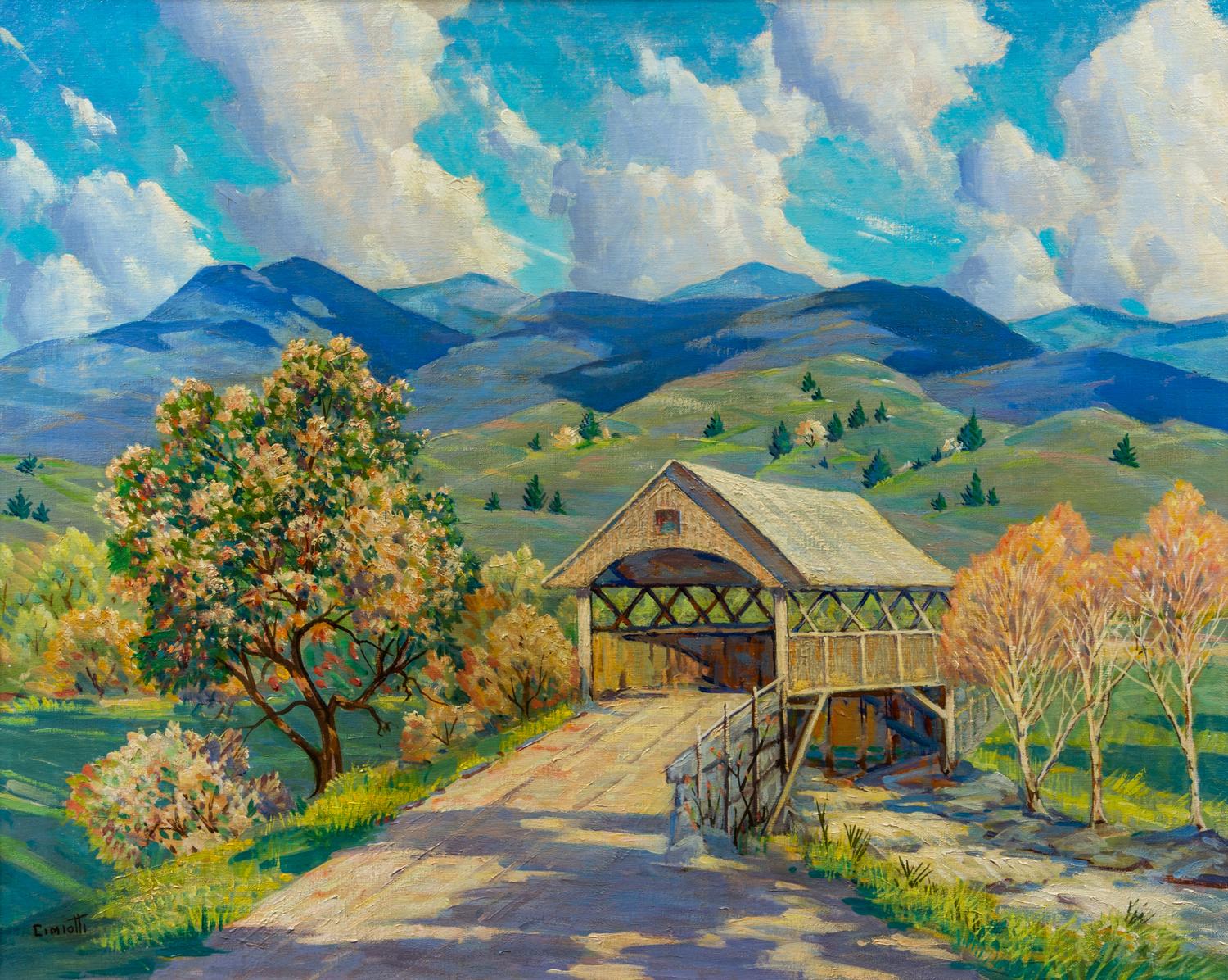 Gustave Cimiotti, (American, 1875-1969) , Forever Bridge