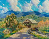 Gustave Cimiotti, (American, 1875-1969) , Forever Bridge