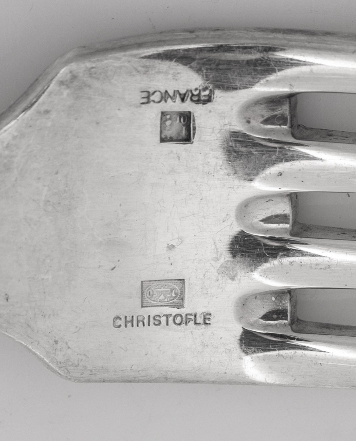 A Christofle Silver-Plate Flatware Service