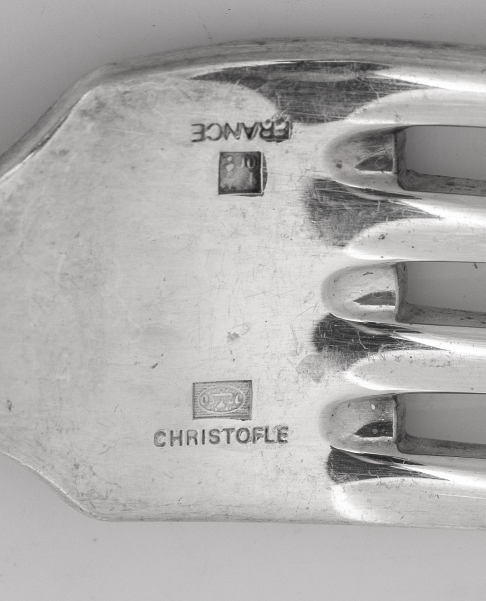 A Christofle Silver-Plate Flatware Service