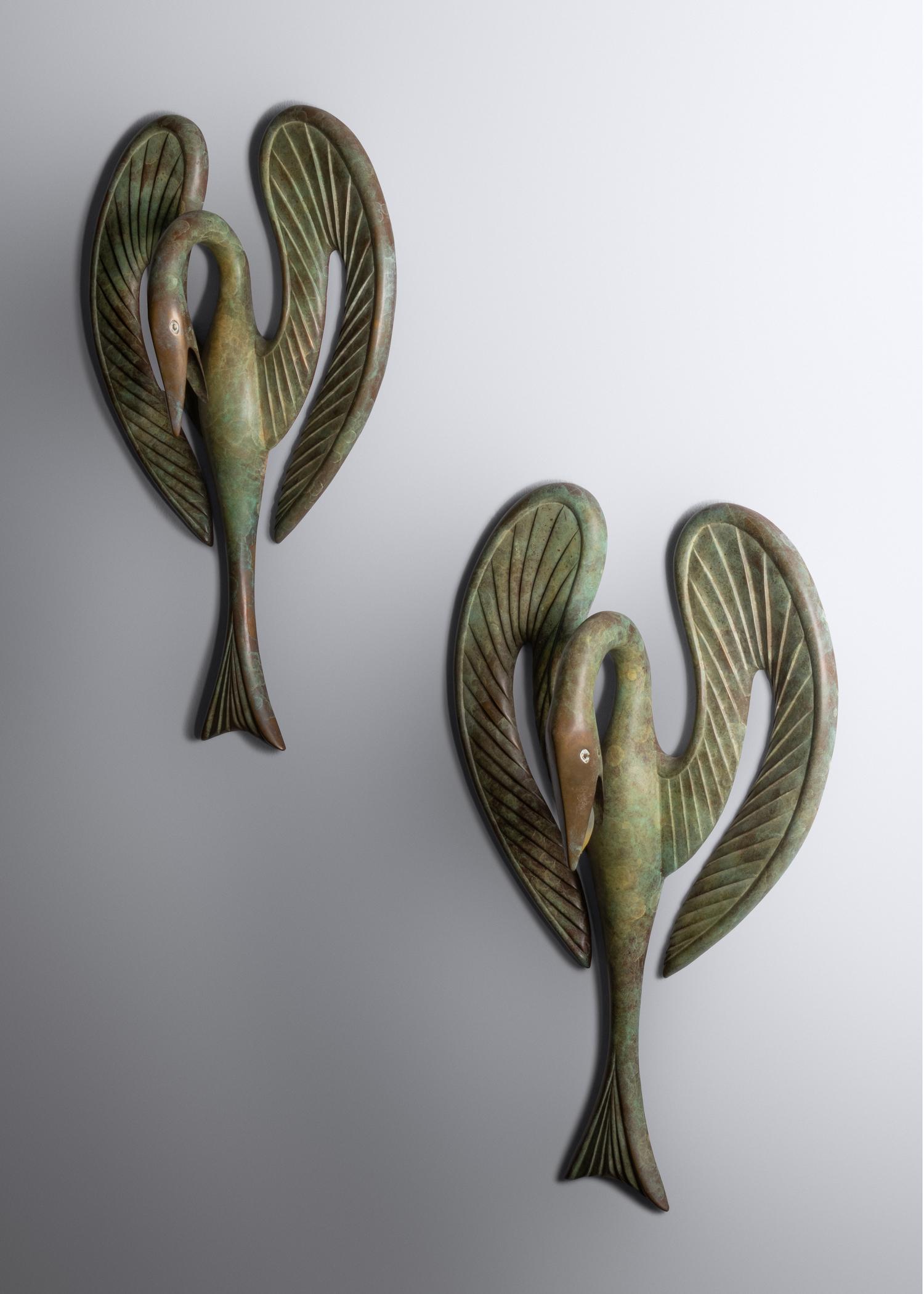 Swan Sconces , 1994 Artworks Foundry, USA Edition of 32