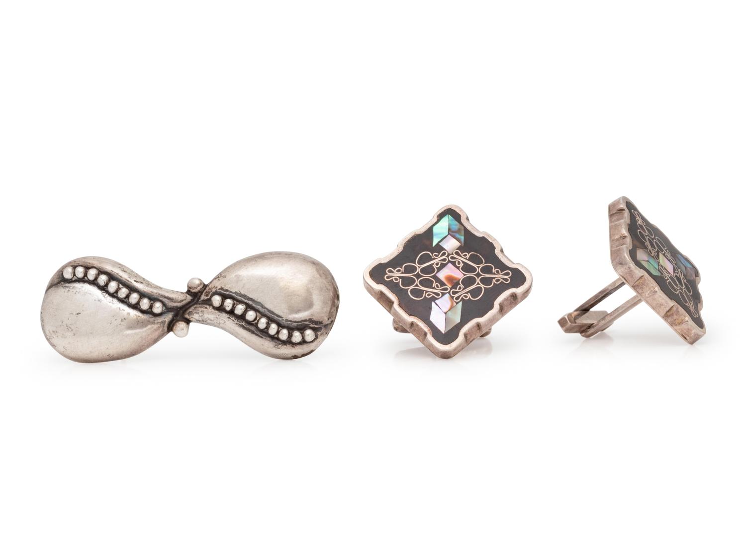 A Collection of Sterling Silver Jewelry, Mexican,