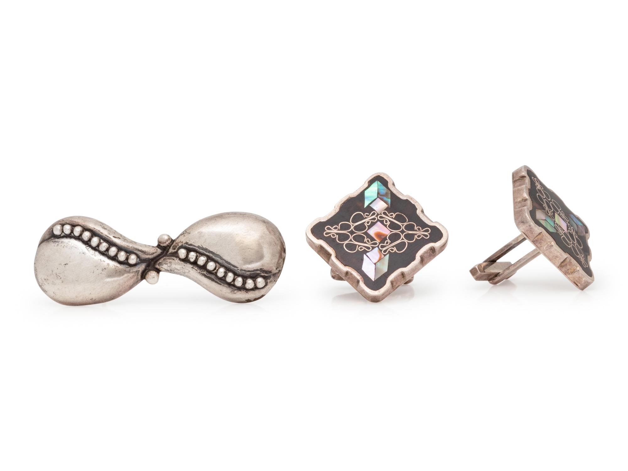 A Collection of Sterling Silver Jewelry, Mexican,