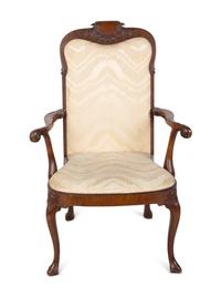 A Pair of Continental Mahogany Armchairs — 19TH/20TH CENTURY