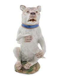 A Korzec Porcelain Dog Figure