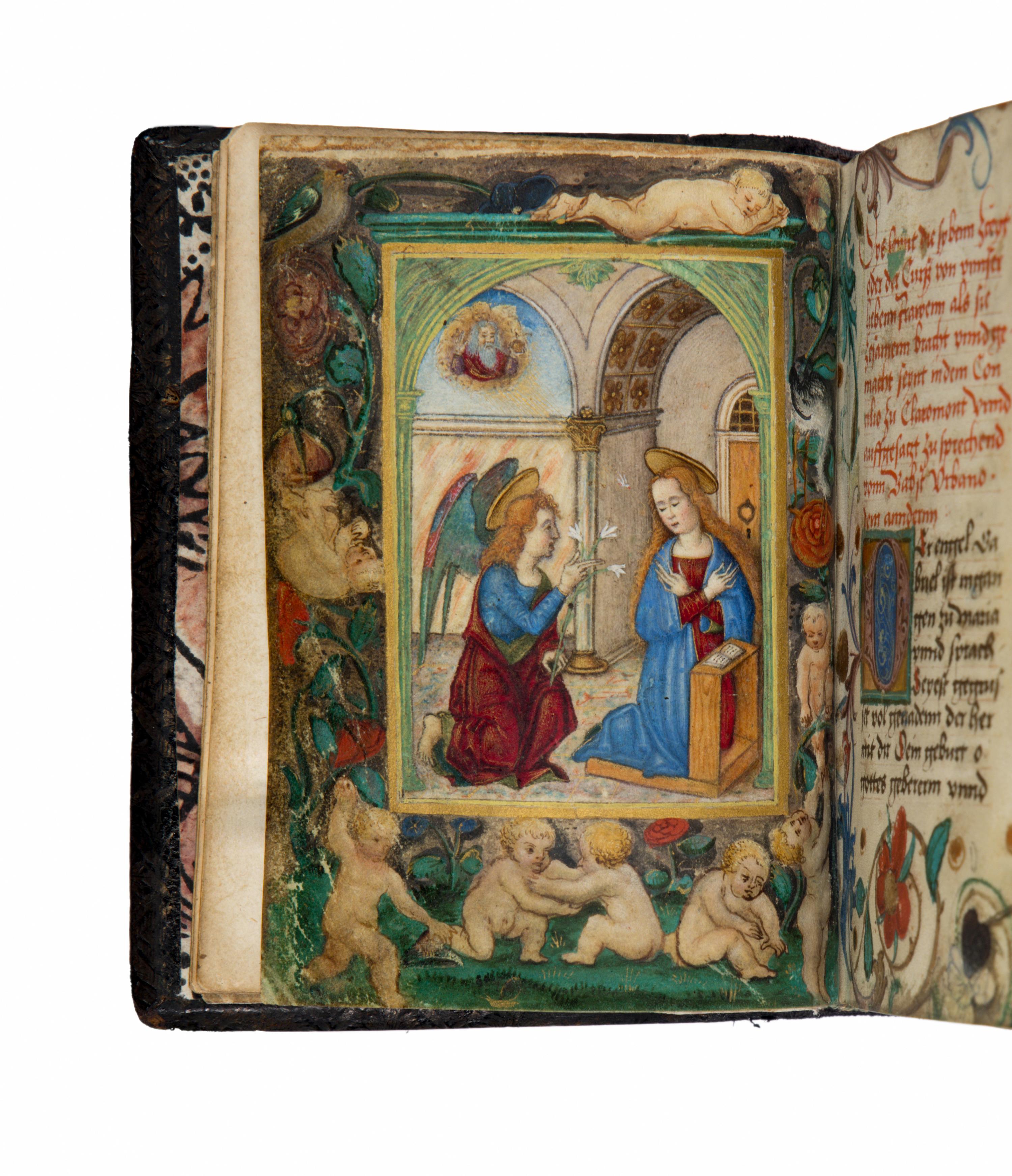 BAVARIAN ATELIER Prayerbook, in German with Latin rubrics, illuminated manuscript on parchment [Germany, Augsburg or Nuremberg, c. 1510–1520]