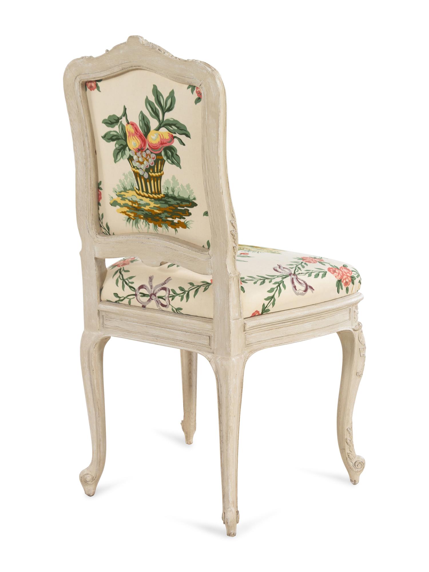 A Louis XV Style Painted Side Chair