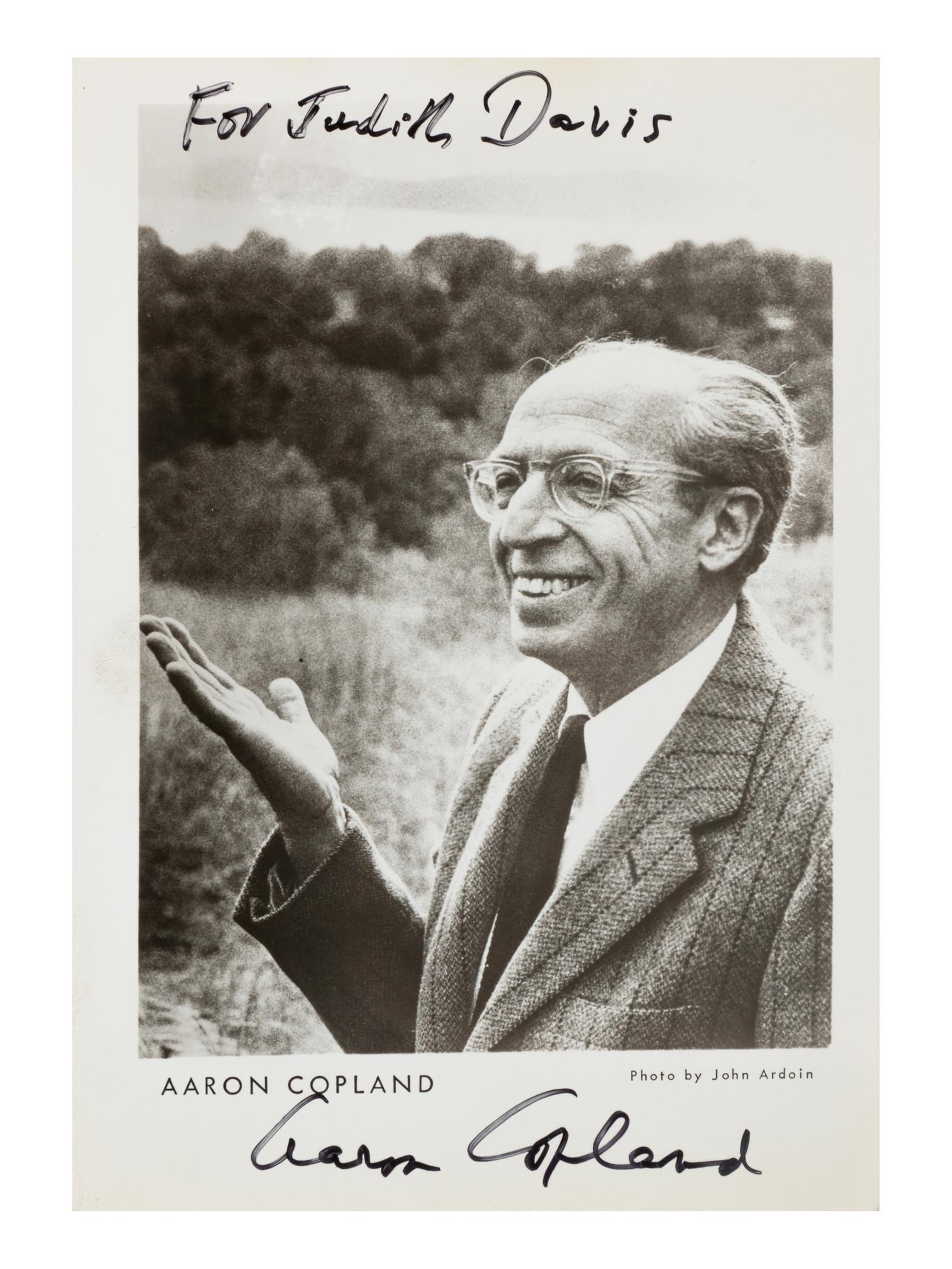 [20TH-CENTURY COMPOSERS AND CONDUCTORS]. A group of 5 signed photographs or photographic prints of conductors and composers from the 20th century, comprising images of: