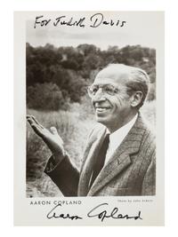 [20TH-CENTURY COMPOSERS AND CONDUCTORS]. A group of 5 signed photographs or photographic prints of conductors and composers from the 20th century, comprising images of: