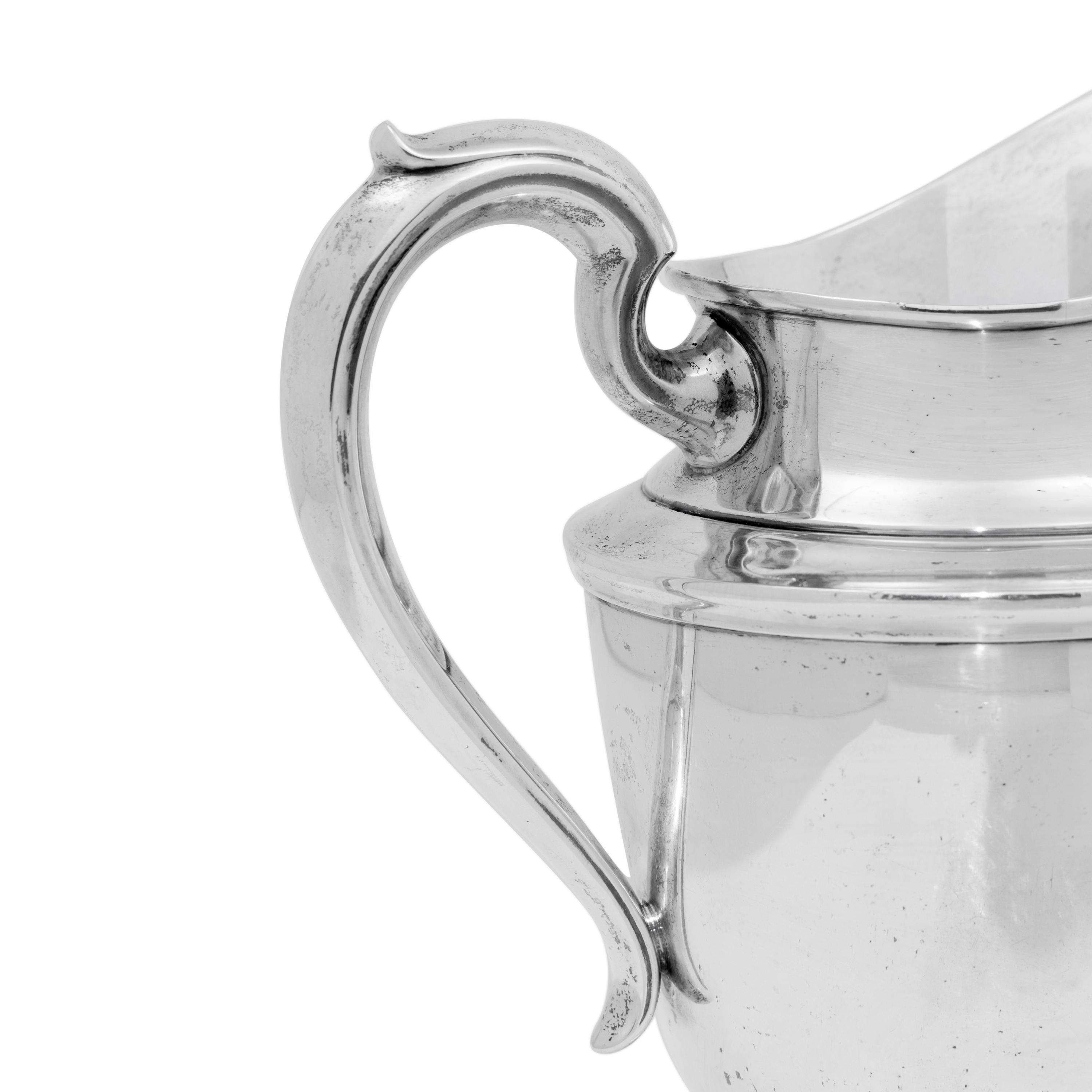 An American Silver Water Pitcher