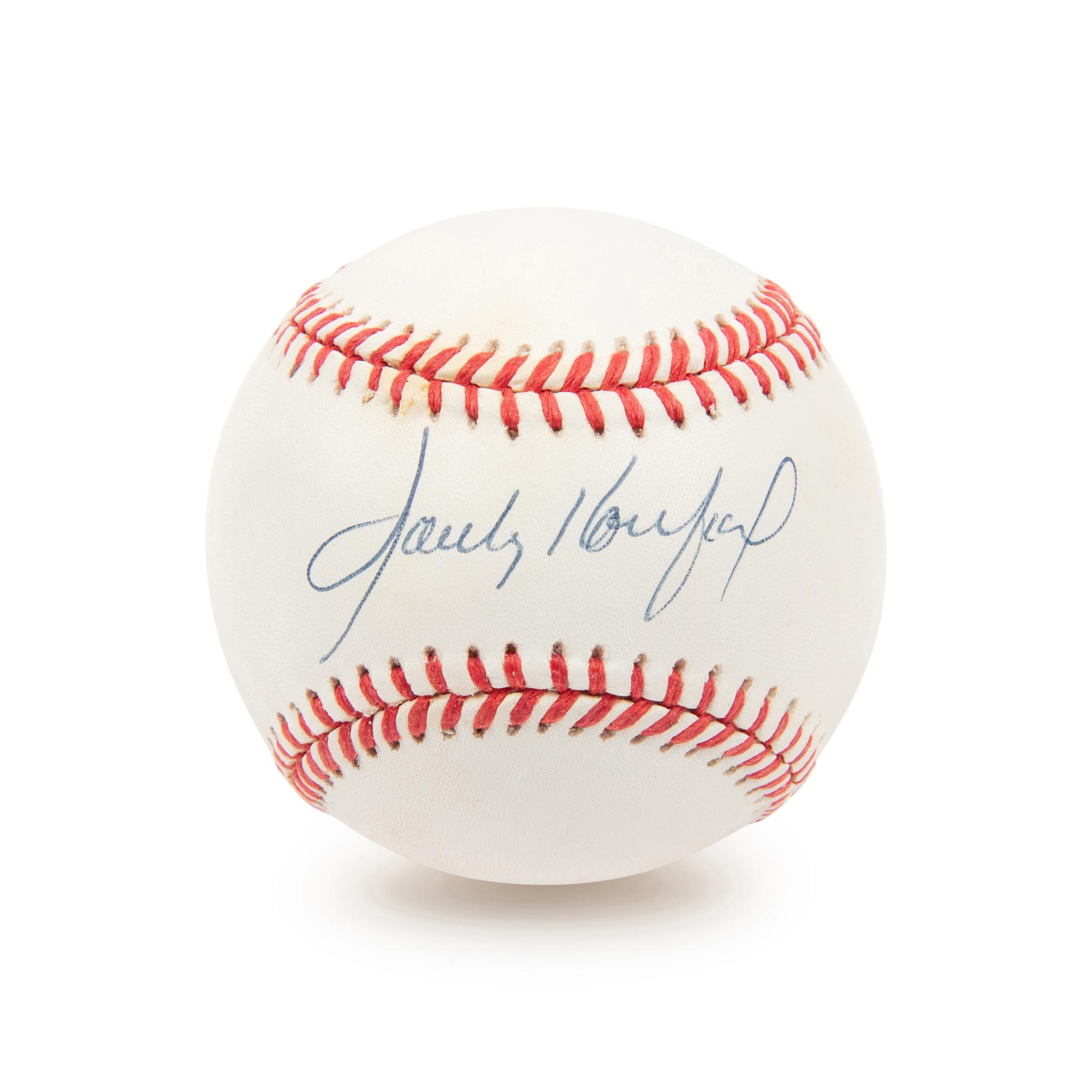 A Sandy Koufax Single Signed Autograph Baseball (JSA Letter)