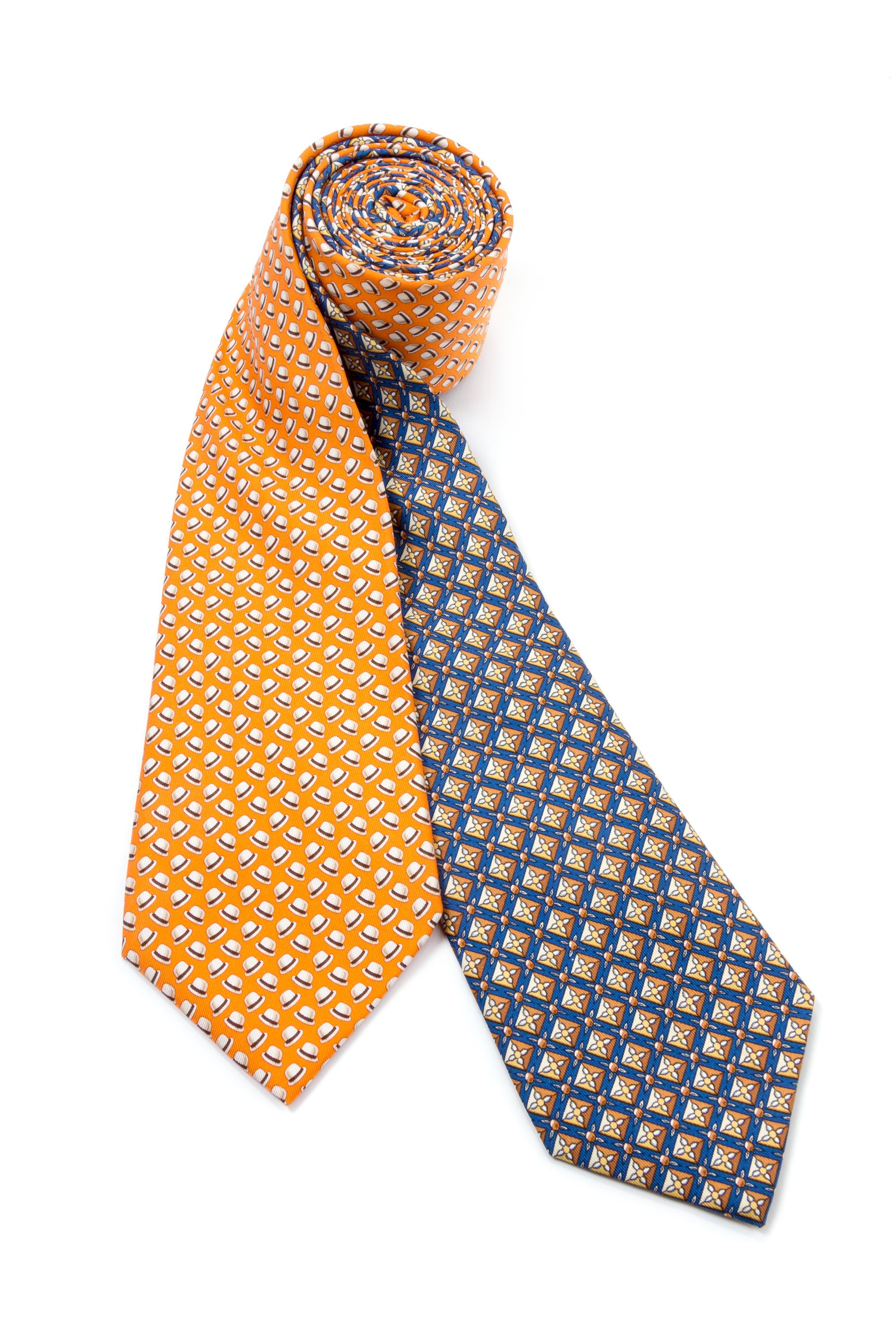 A Pair of Hermès Silk Ties,