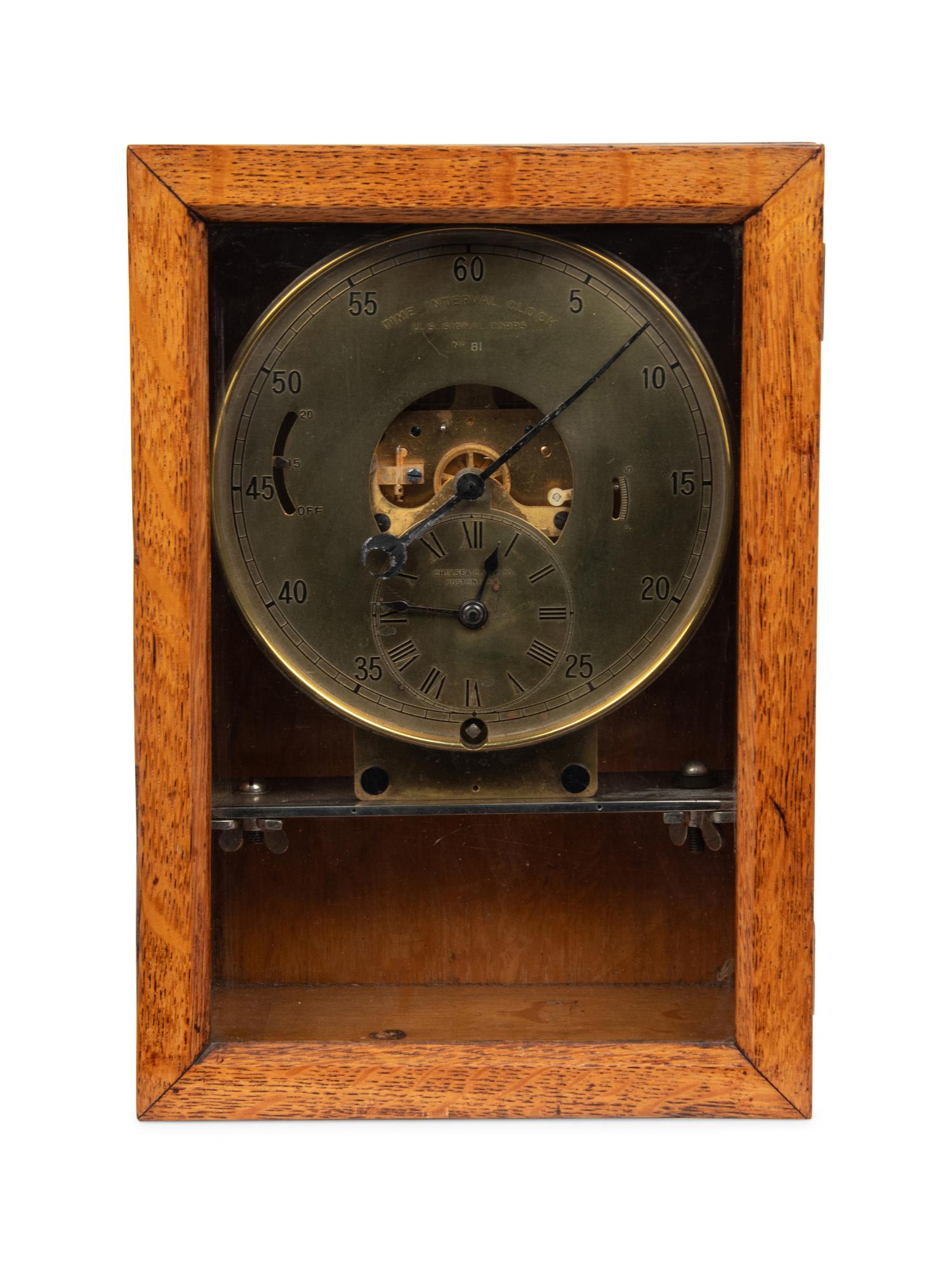 A U.S. Signal Corps Time Interval Mantel Clock