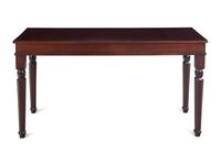 An English Mahogany Work Table with Drawer Ends
