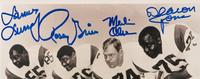 A Group of Two Los Angeles Rams Fearsome Foursome Signed Autograph Photos (Beckett Authentication Services BAS Certified),