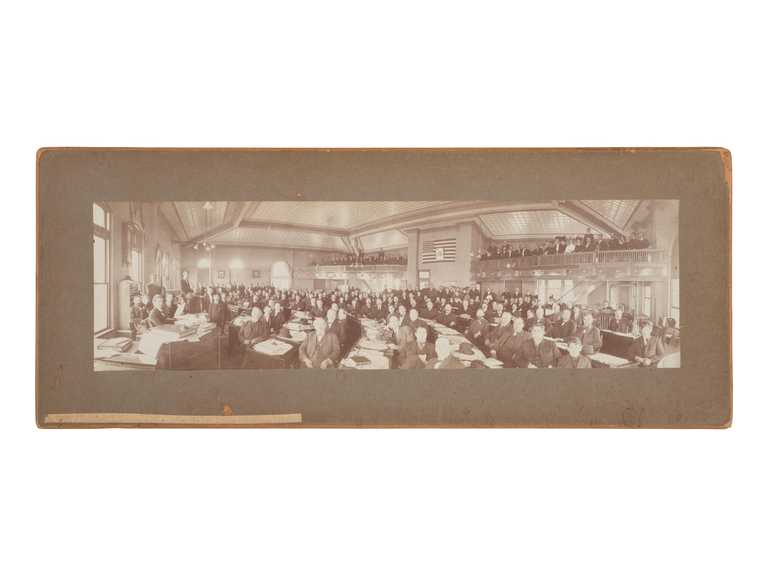 [EARLY PHOTOGRAPHY]. BARDE, Fred S., Constitutional Convention, 1907 . Guthrie, OK.