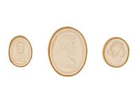 Sixteen Framed Groups of Grand Tour Plaster Intaglios