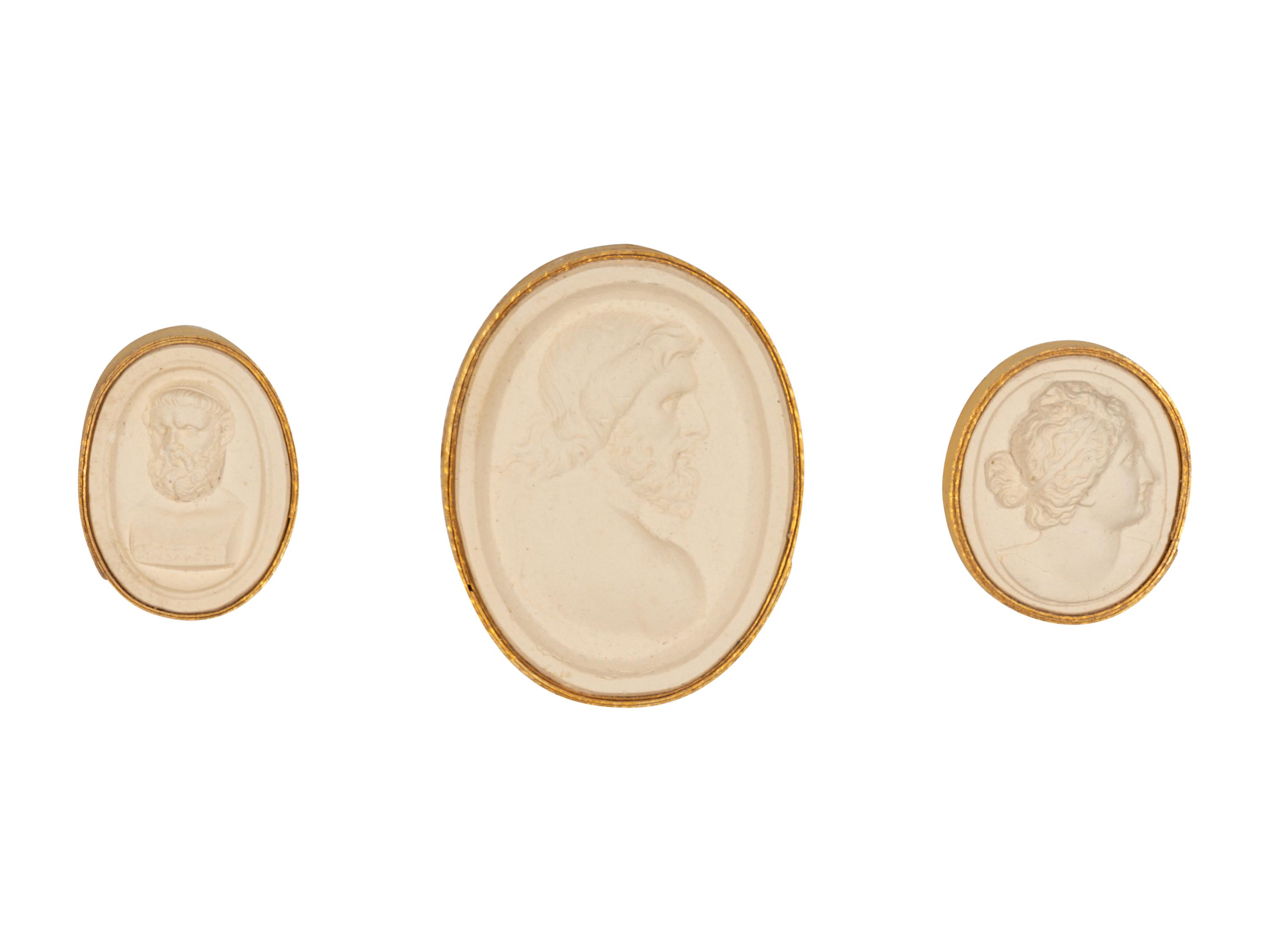 Sixteen Framed Groups of Grand Tour Plaster Intaglios