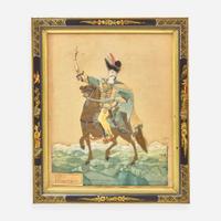 A set of six English dressed portraits of Eastern European military officers early 20th century