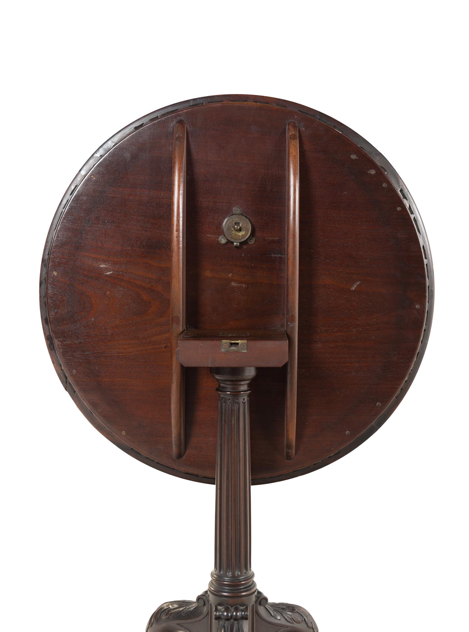 A George II Mahogany Tilt-Top Tripod Table