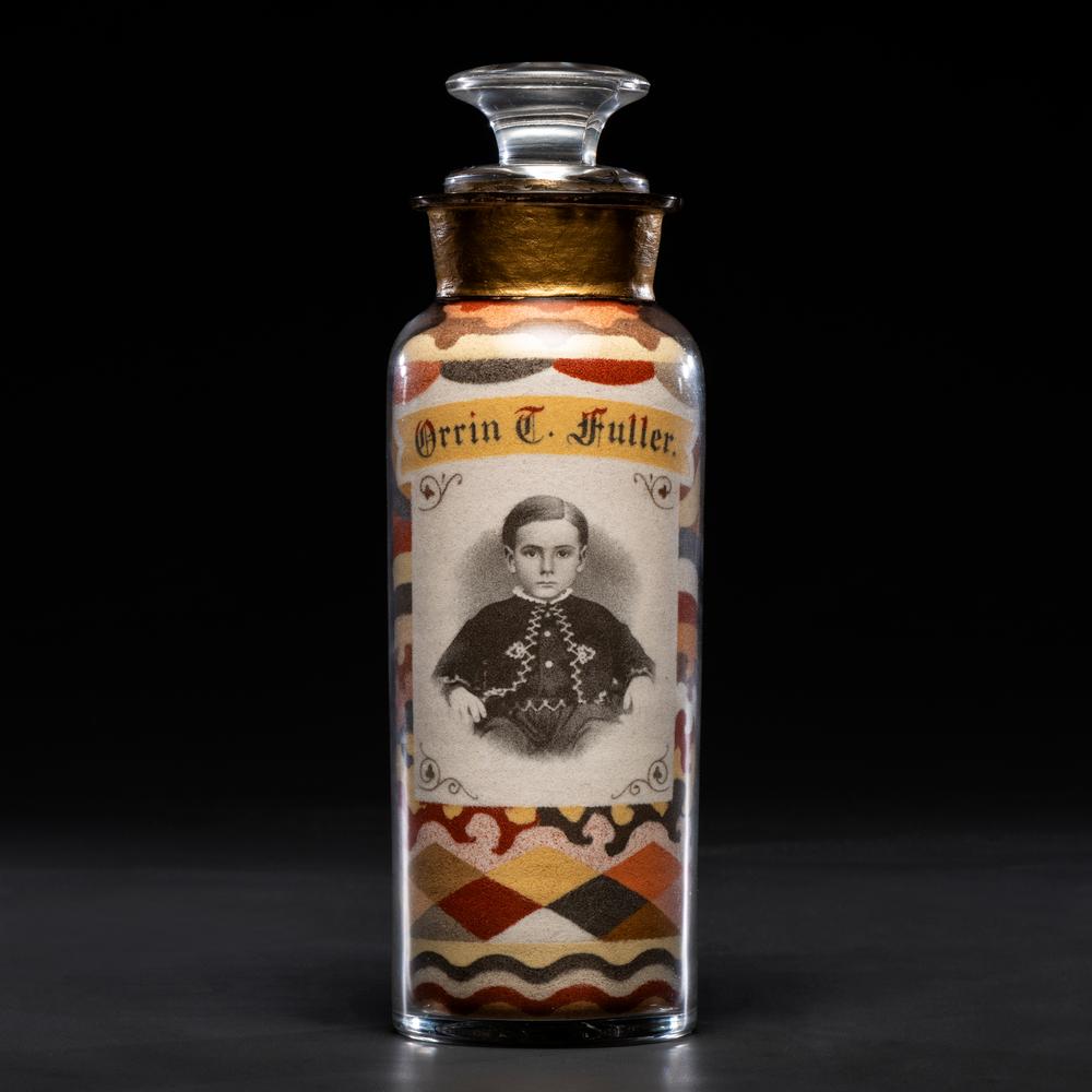 <strong>A Rare and Important Andrew Clemens </strong>(American, 1857-1894)<strong> Portrait Sand Bottle </strong>