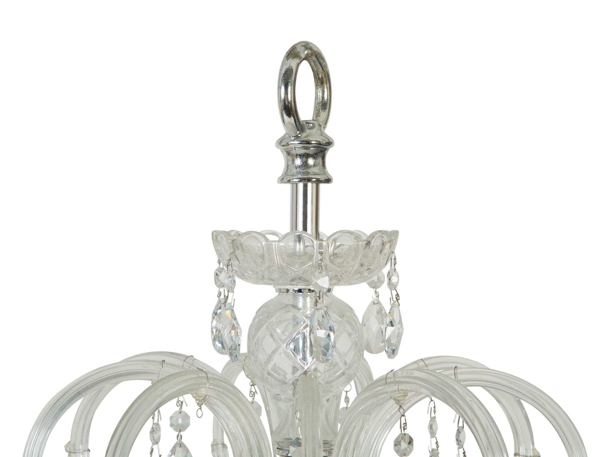 A Schonbek Cut Glass Eighteen-Light Chandelier — 20TH CENTURY