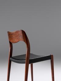 Set of Four Dining Chairs J.L. Mollers Mobelfabrik, Denmark