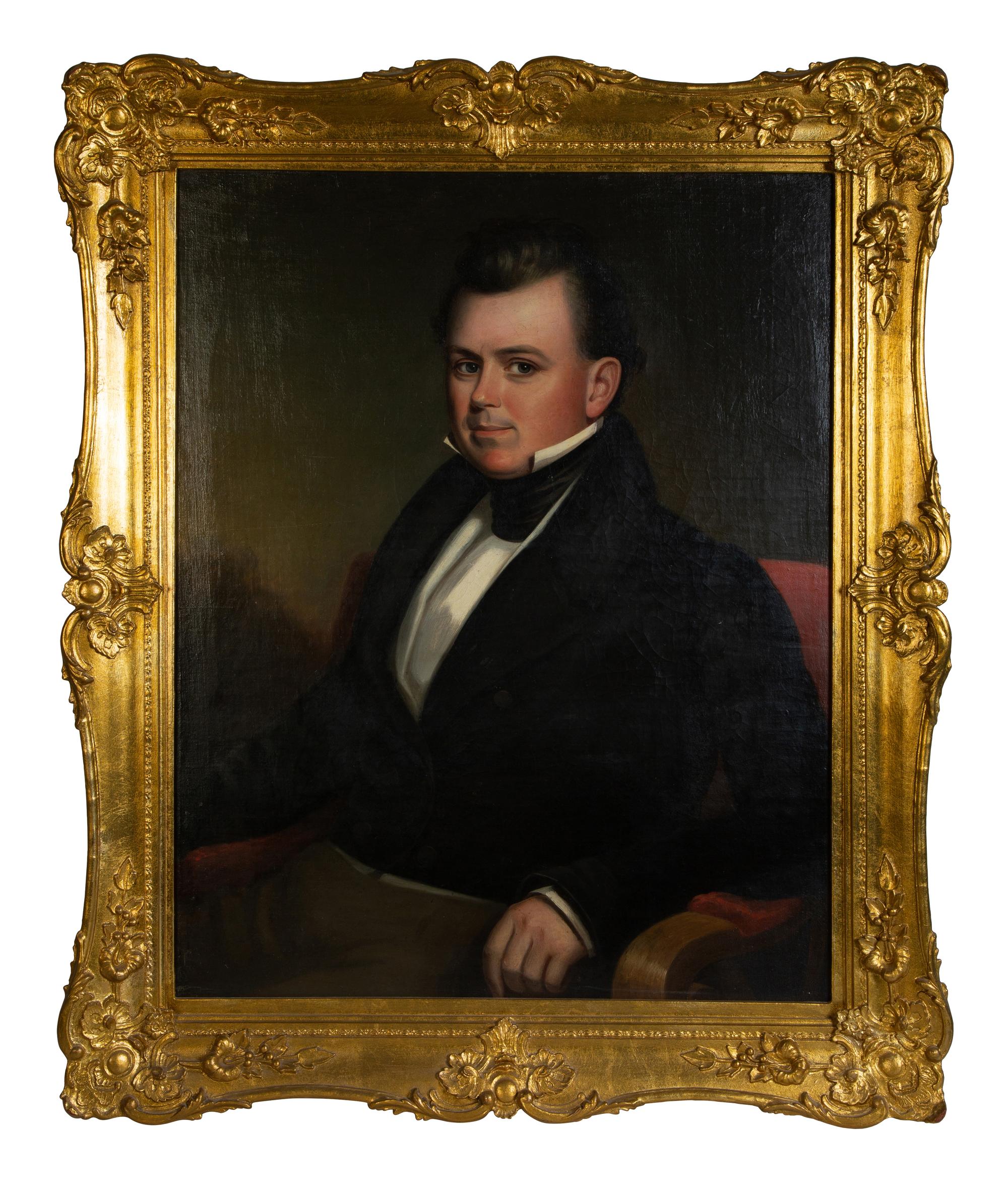 Two Portrait Paintings of a Lady and a Gentleman — EARLY 19TH CENTURY