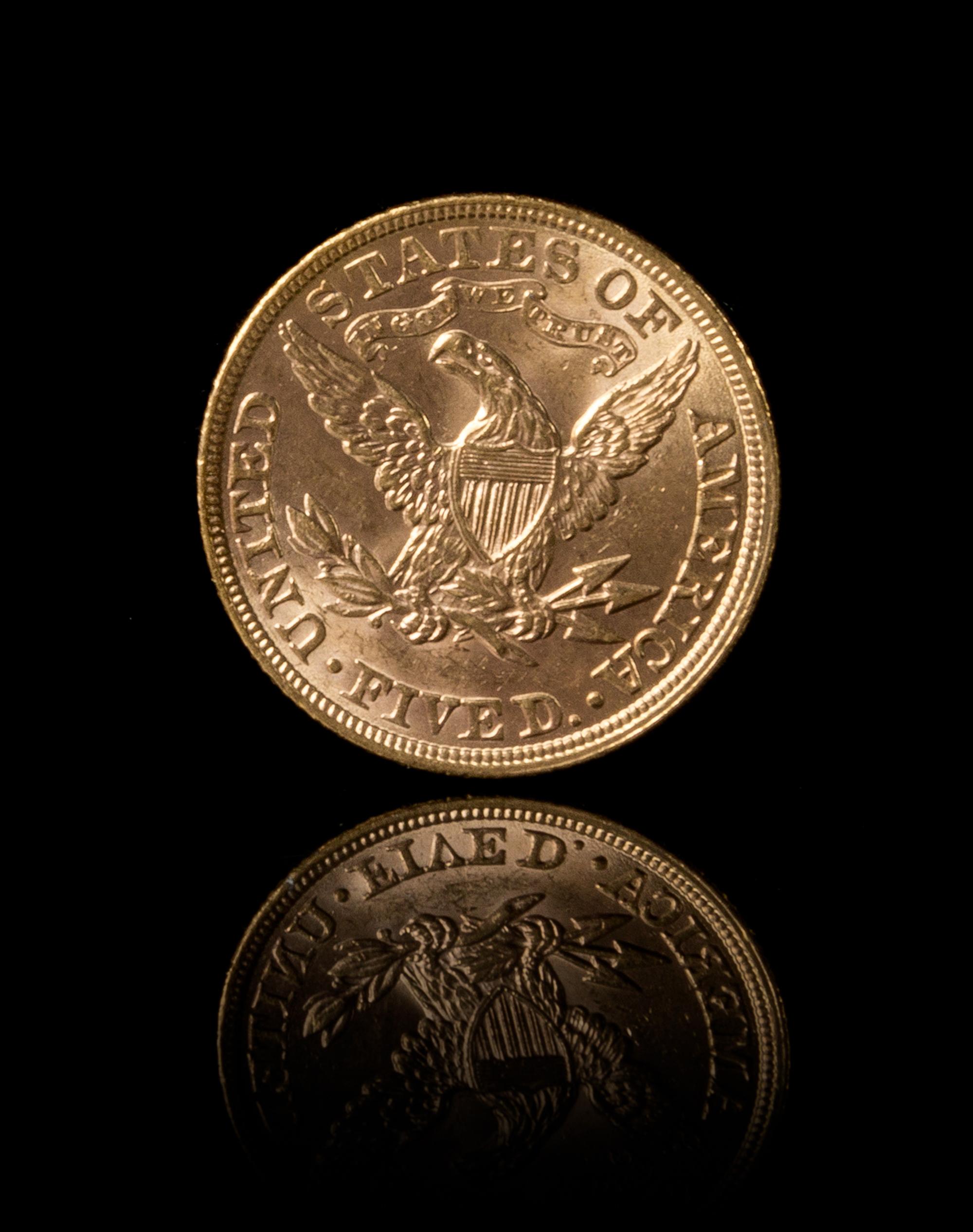 A United States 1900 Liberty Head $5 Gold Coin