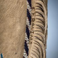 Apache Beaded Hide Moccasins, Signed by Geronimo