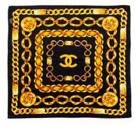 A Chanel Silk Scarf, 34" x 34".