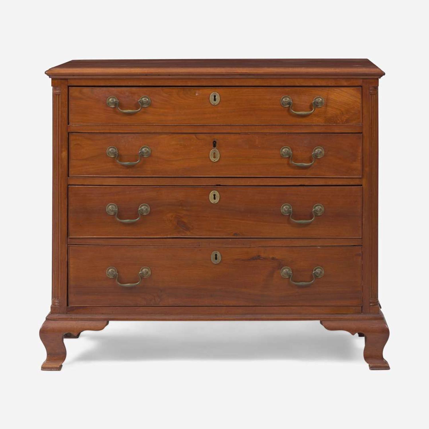 A Chippendale walnut chest of drawers Probably Philadelphia, PA, circa 1770