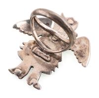 Blackfeet, Navajo, and Southwestern-style Silver Rings