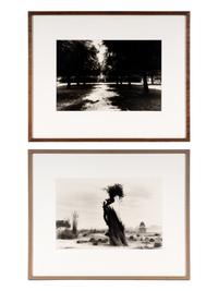 Shah Jahan's Tomb, Tree at Center, Agra , 1985, and Untitled (Garden) (Two Works)