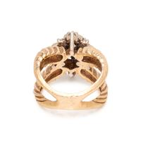 BICOLOR GOLD AND DIAMOND RING