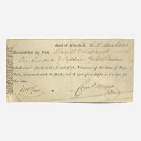 [Hamilton, Alexander] [First Bank of the United States] Manuscript Promissory Note
