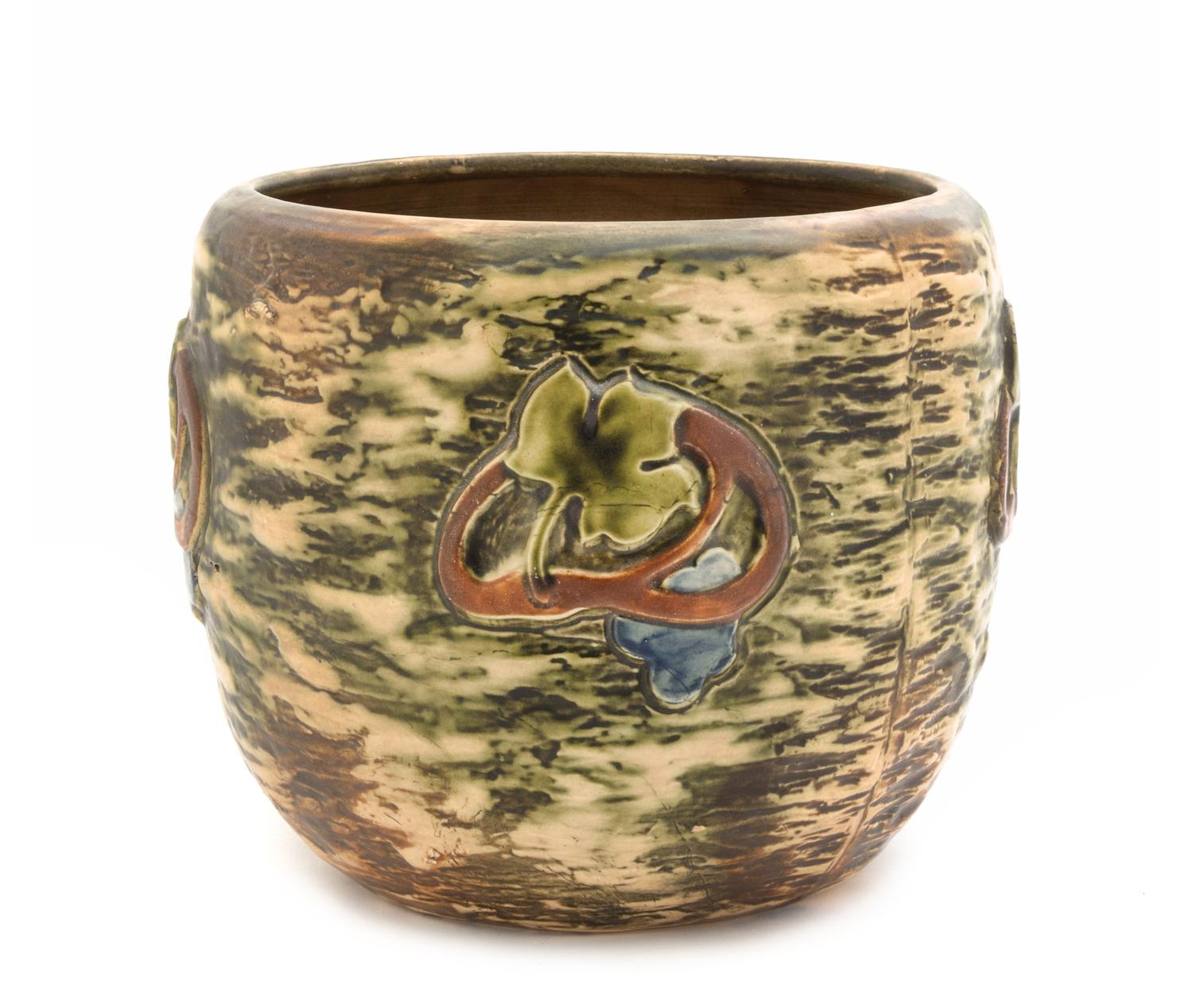 A Roseville Imperial Pottery Jardiniere Height 8 1/4 inches.