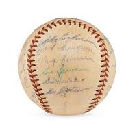A 1953 New York Giants Team Signed Autograph Baseball